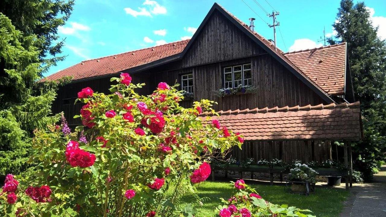 Aelbler-Nest Auf Hofgut Kueche Burladingen Exterior photo
